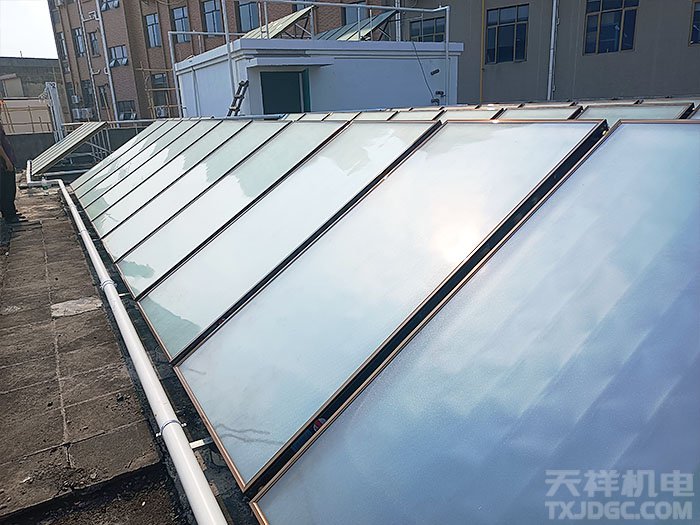 工厂宿舍太阳能空气能热水工程